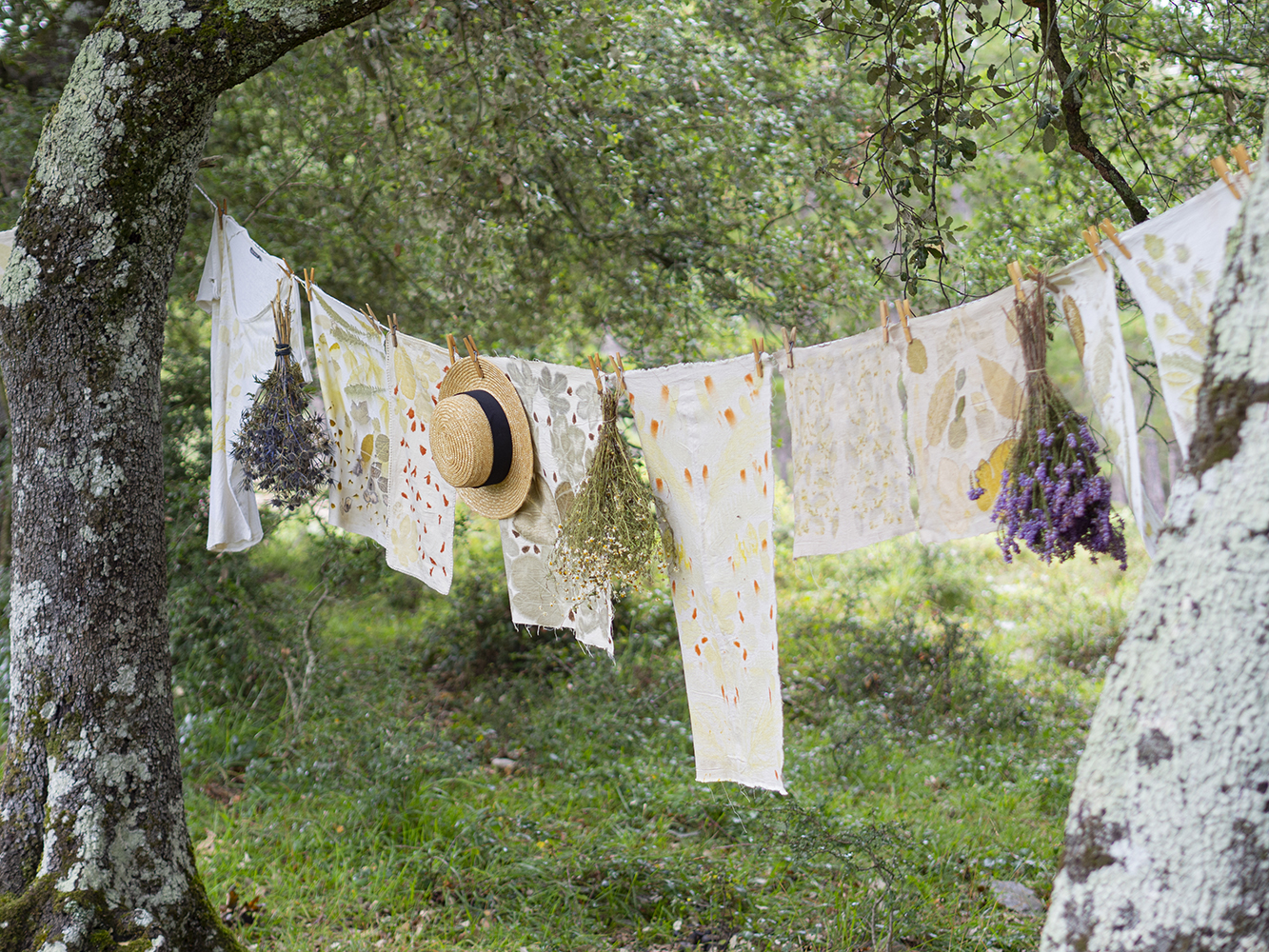 DIY Estampación botánica en tela33